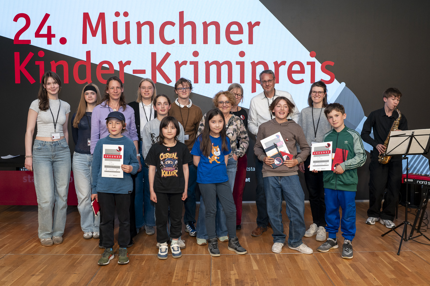 24.Kinder-Krimipreis_2026_Gewinner und Jury_(c)Gerard Pleynet